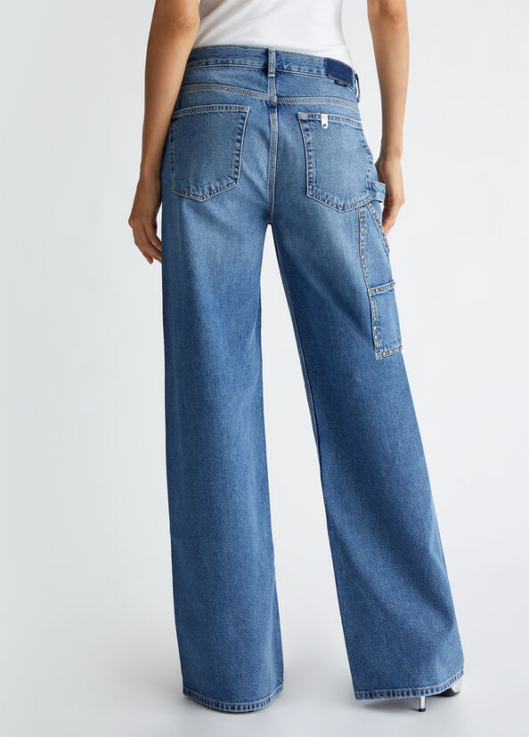 Liu Jo Jeans flare con borchie Solo un giorno rimasto