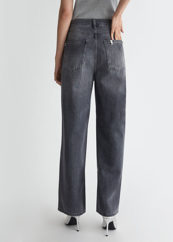 Liu Jo Jeans flare in cotone Enormi sconti