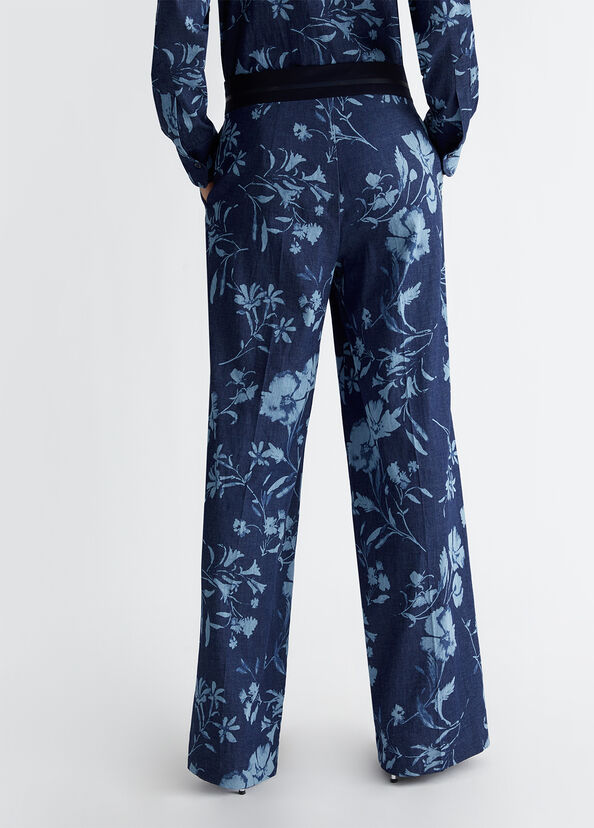 Liu Jo Jeans a palazzo con stampa floreale Esporta salva