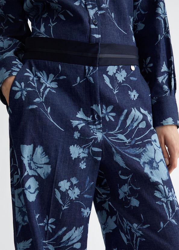 Liu Jo Jeans a palazzo con stampa floreale Esporta salva