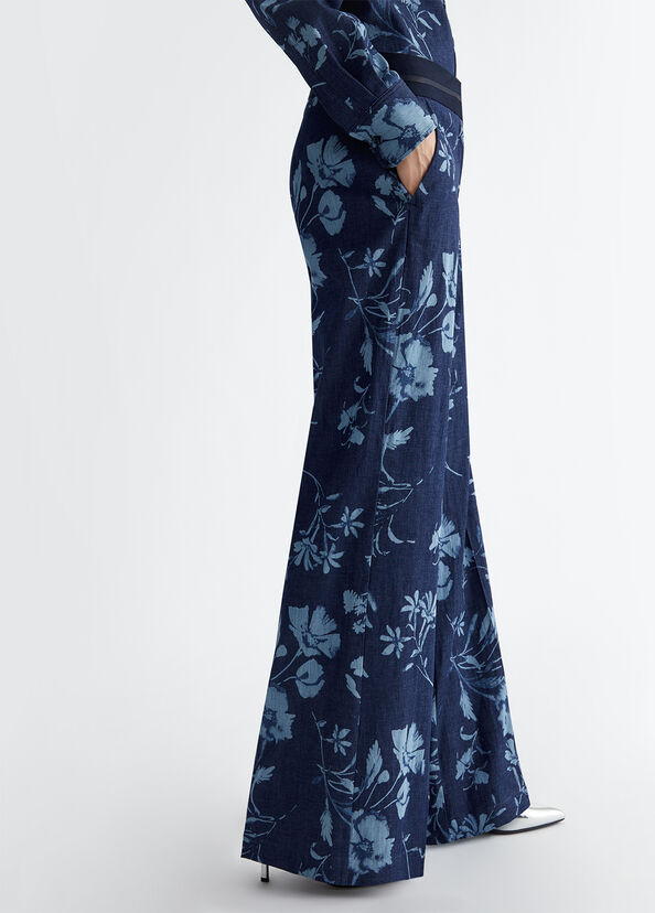 Liu Jo Jeans a palazzo con stampa floreale Esporta salva