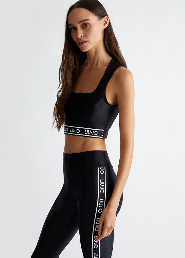 Liu Jo Top in jersey con logo 2025