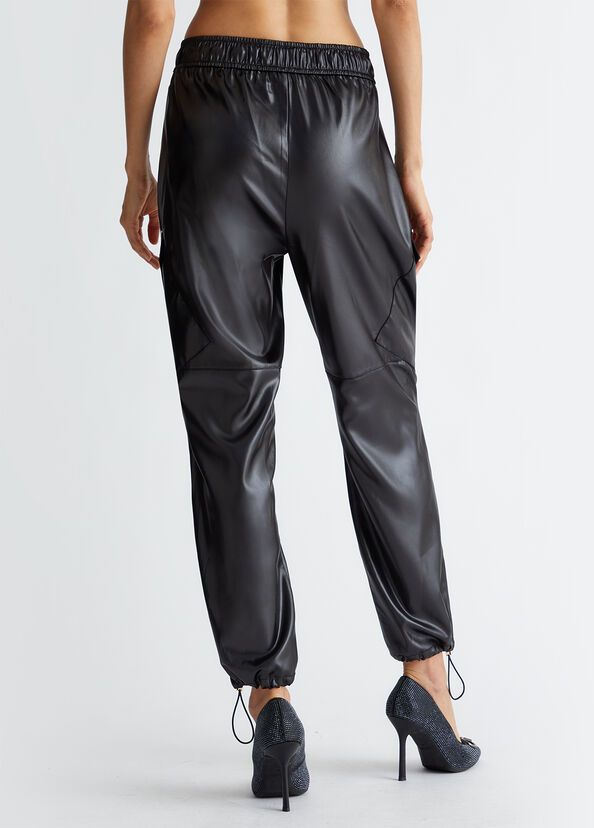Liu Jo Pantaloni jogging in tessuto spalmato Soddisfazione Garantita