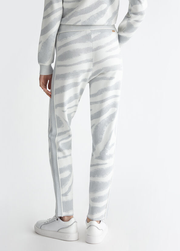 Liu Jo Pantaloni animalier in maglia Consegna Veloce