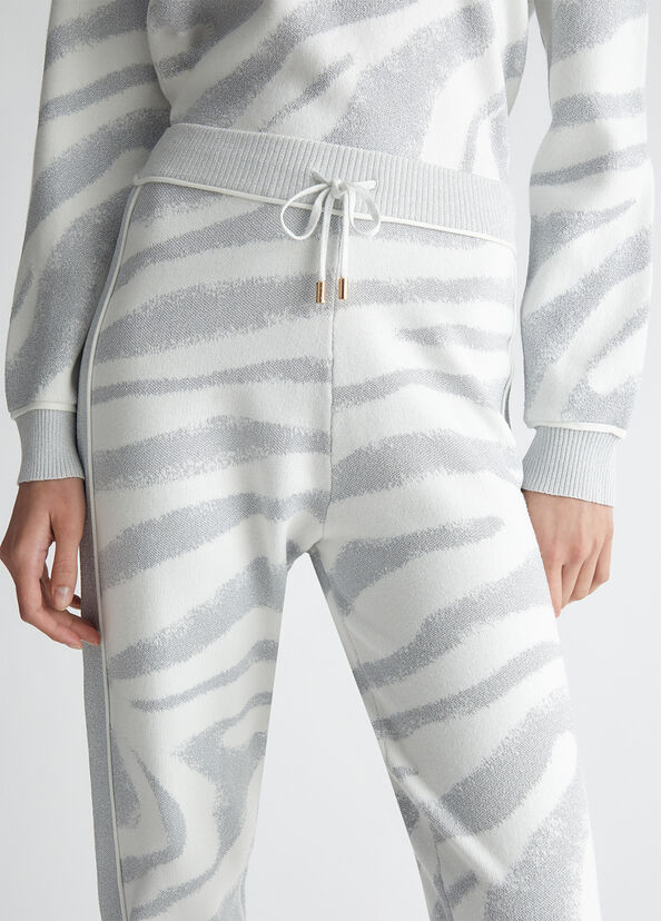 Liu Jo Pantaloni animalier in maglia Consegna Veloce