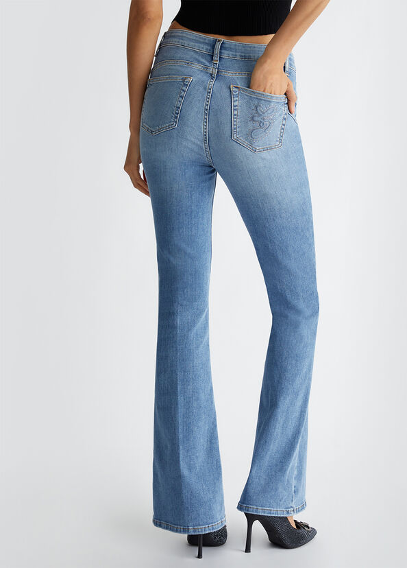 Liu Jo Jeans flare a vita alta Offerta