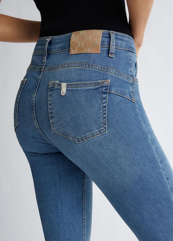 Liu Jo Jeans skinny bottom up a vita alta Saldi Di Fabbrica
