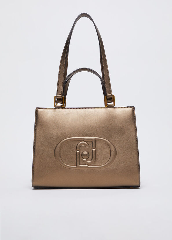 Liu Jo Shopping bag con logo Grandi sconti