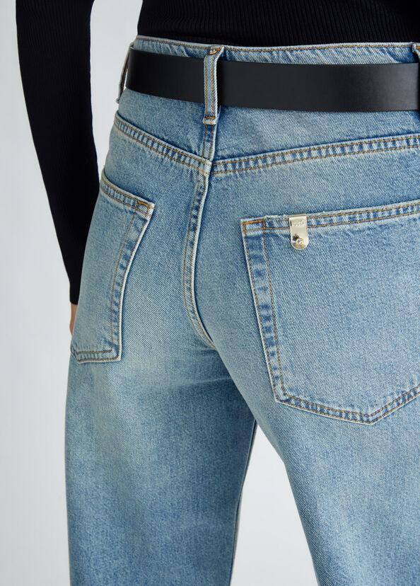 Liu Jo Jeans straight a vita alta Enormi sconti