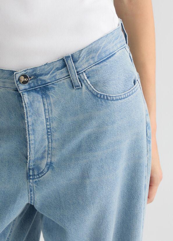 Liu Jo Jeans straight azzurri con charm gioiello 2025