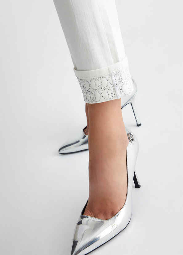 Liu Jo Jeans cropped bottom up In Linea
