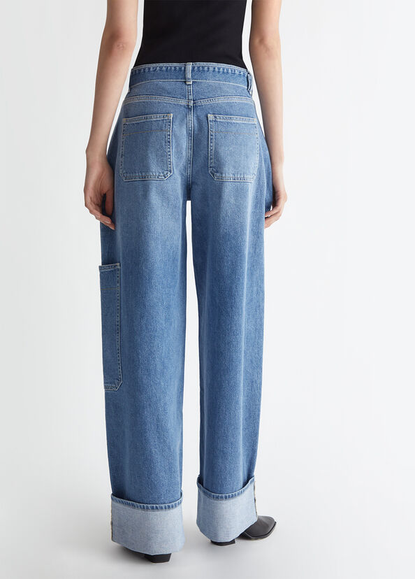 Liu Jo Jeans cargo flare con cintura Nuovo