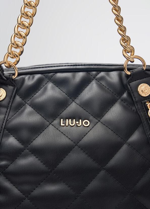 Liu Jo Borsa a mano nera trapuntata Sottocosto
