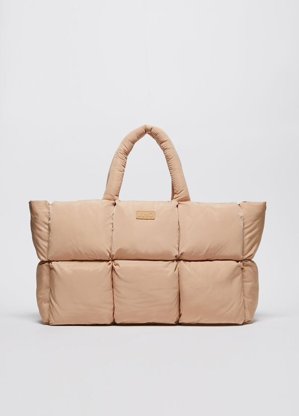 Liu Jo Shopping bag in nylon trapuntato Convenienza
