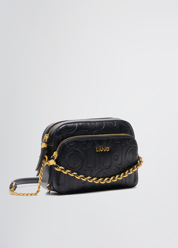 Liu Jo Borsa a tracolla con logo Saldi Di Fabbrica