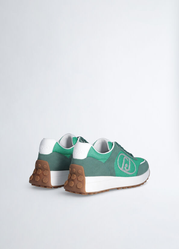 Liu Jo Sneakers in suede e brighty mesh Negozio online di fabbrica