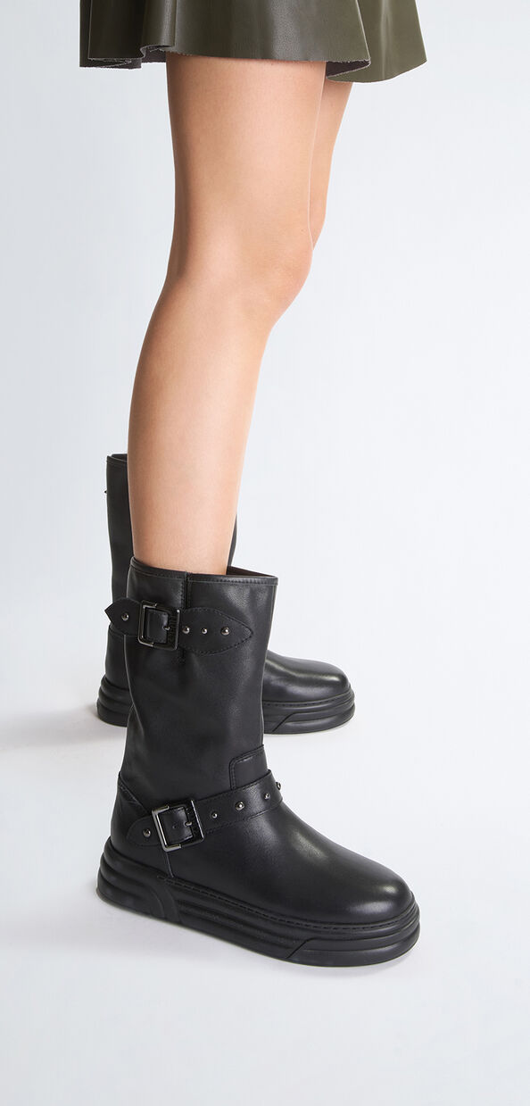 Liu Jo Biker boots in pelle Comprare a buon mercato