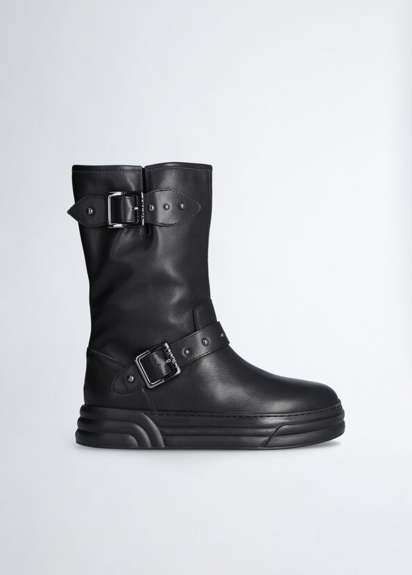 Liu Jo Biker boots in pelle Comprare a buon mercato