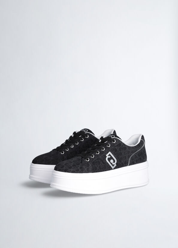 Liu Jo Sneakers platform monogram Flash Sale