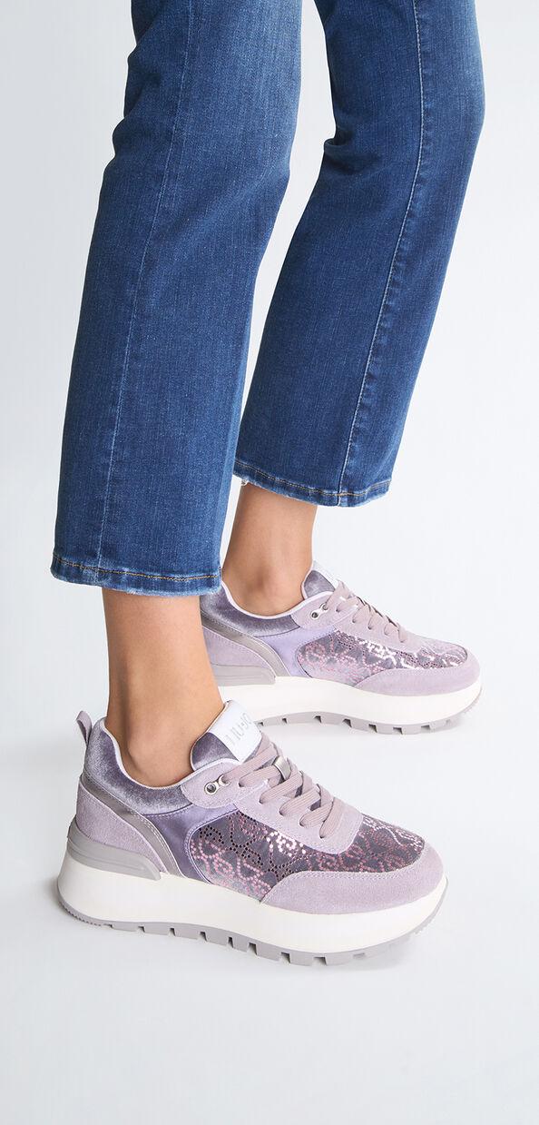 Liu Jo Sneakers platform con micro paillettes Offerta Giorno del Papà