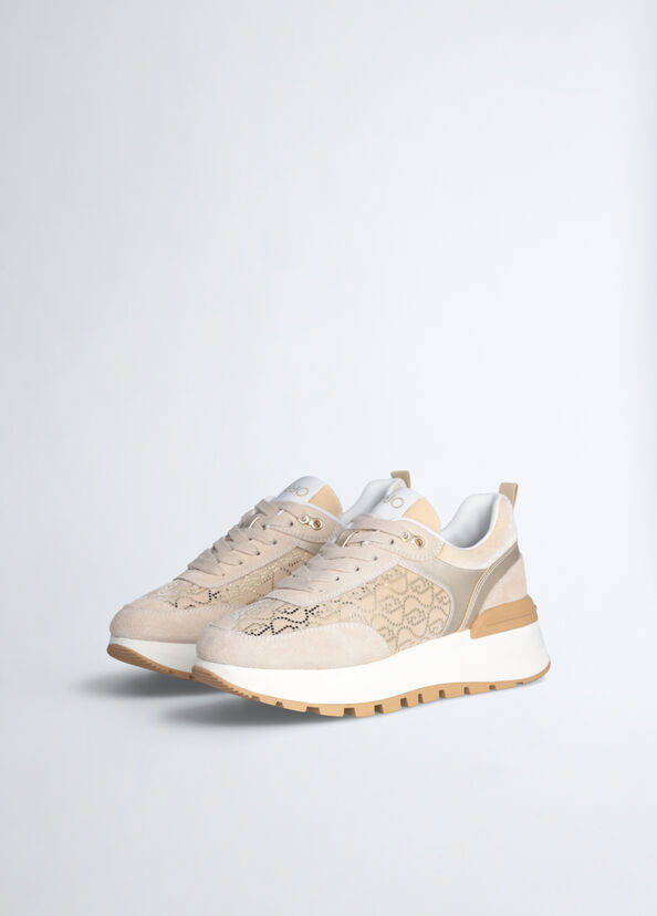 Liu Jo Sneakers platform con micro paillettes Offerta San Valentino