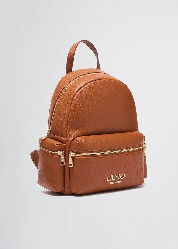 Liu Jo Zaino marrone con logo Ultimo giorno