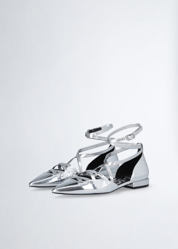 Liu Jo Ballerine a specchio con cinturino Fino al 60% di sconto