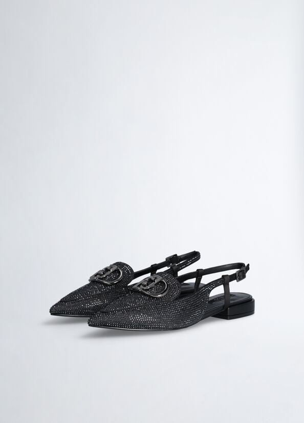 Liu Jo Ballerine slingback full strass Fino al 65% di sconto