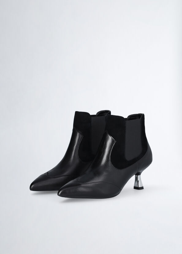 Liu Jo Stivaletti neri in pelle 50% di sconto con spedizione gratuita