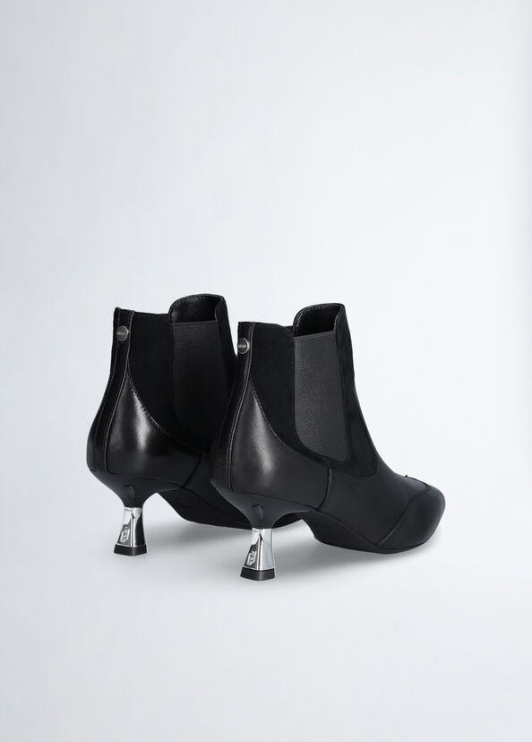 Liu Jo Stivaletti neri in pelle 50% di sconto con spedizione gratuita