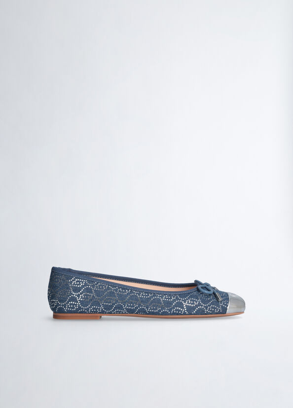 Liu Jo Ballerine in denim con paillettes Sconti questo mese