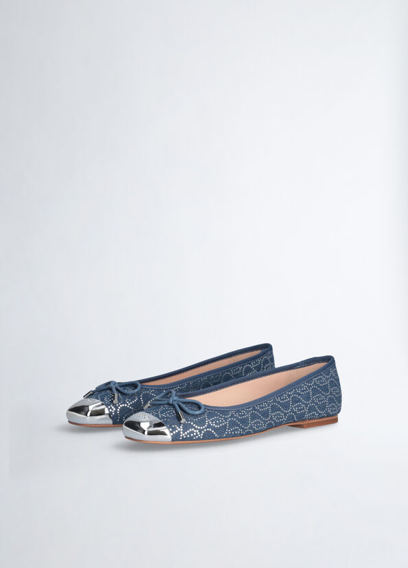 Liu Jo Ballerine in denim con paillettes Sconti questo mese