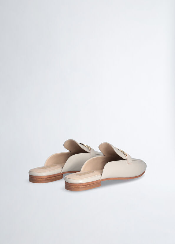 Liu Jo Slippers in pelle con logo Acquista Ora