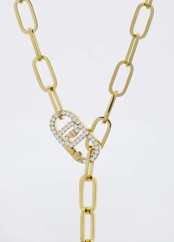 Liu Jo Collana monogram con brill In Saldo