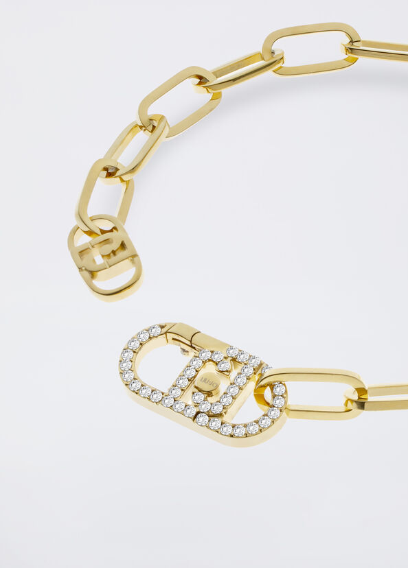 Liu Jo Bracciale monogram con brill Nuova