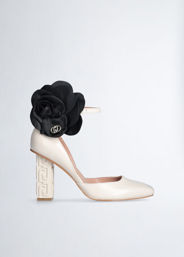 Liu Jo Décolleté bianche con fiore Negozio online di fabbrica