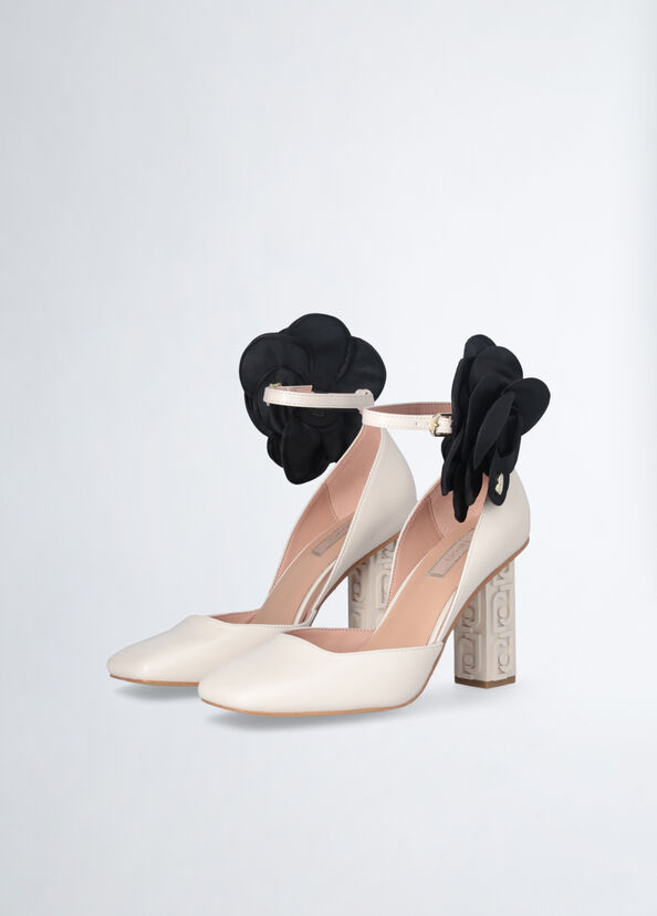 Liu Jo Décolleté bianche con fiore Negozio online di fabbrica