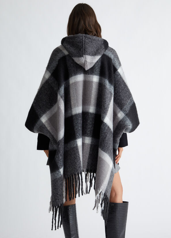 Liu Jo Poncho jacquard con cappuccio Prezzo basso