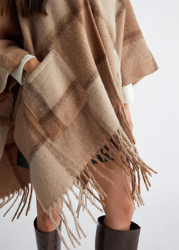 Liu Jo Poncho jacquard con cappuccio Rilascio limitato