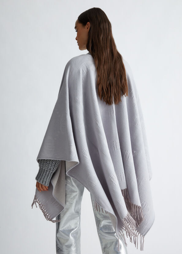 Liu Jo Poncho con logo Ultimi tre giorni