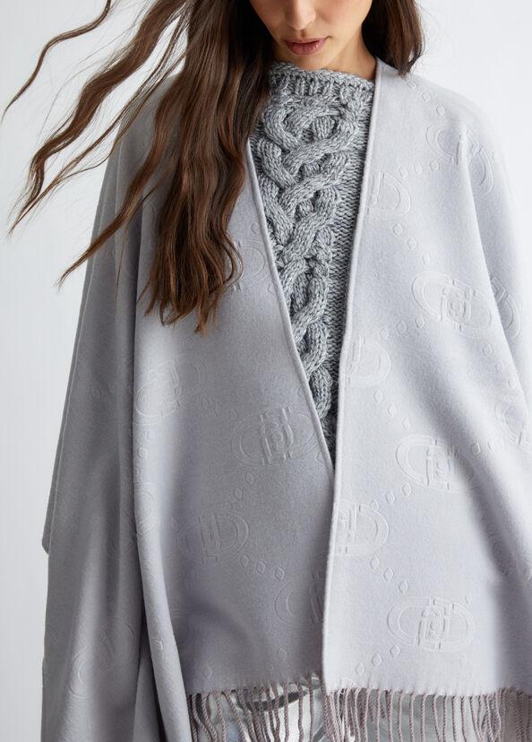 Liu Jo Poncho con logo Ultimi tre giorni