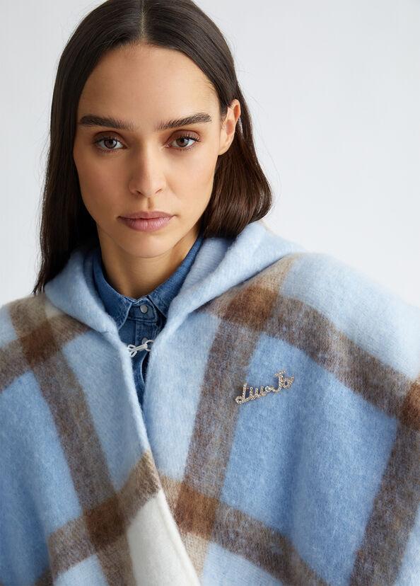 Liu Jo Poncho jacquard con cappuccio Promozione temporanea