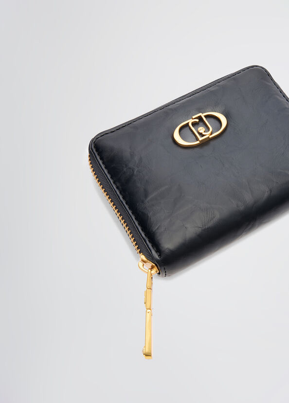 Liu Jo Portafoglio zip around con logo Grande vendita