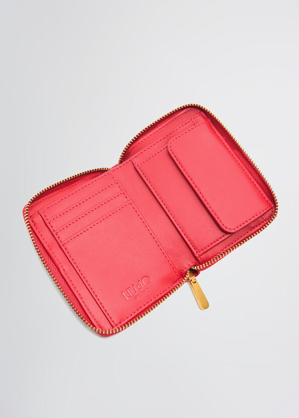 Liu Jo Portafoglio zip around con logo Shopping online
