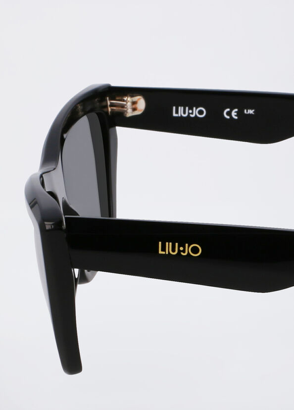 Liu Jo Occhiali da sole neri cat-eye Offerta Giorno del Papà