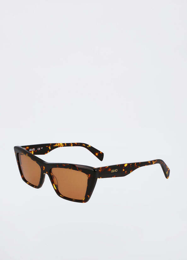 Liu Jo Occhiali da sole cat-eye tartarugati Offerta San Valentino