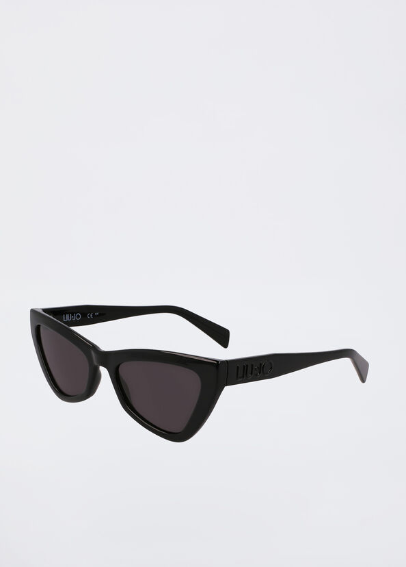 Liu Jo Occhiali da sole neri cat-eye Vendita calda