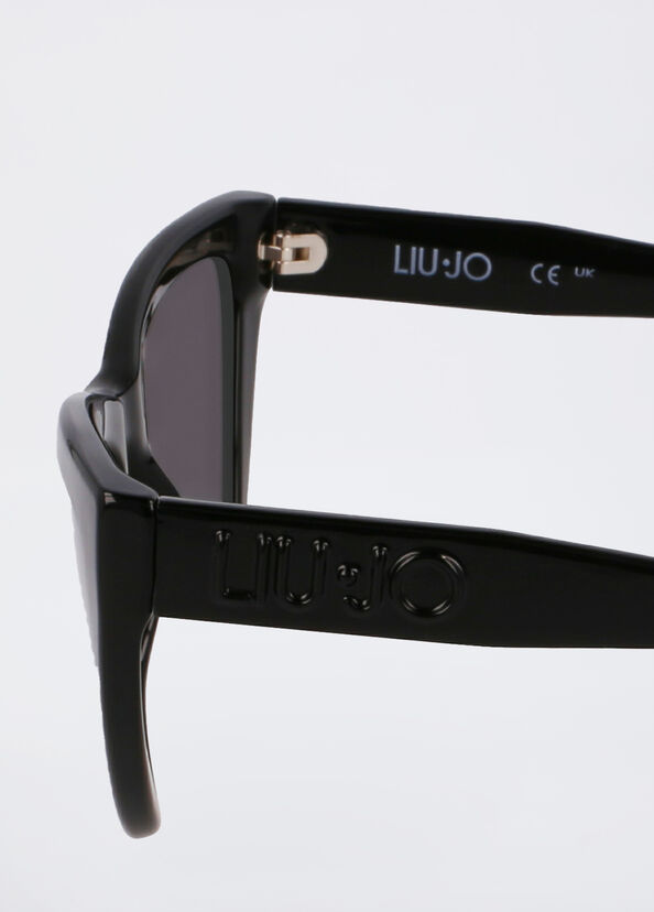 Liu Jo Occhiali da sole neri cat-eye Vendita calda