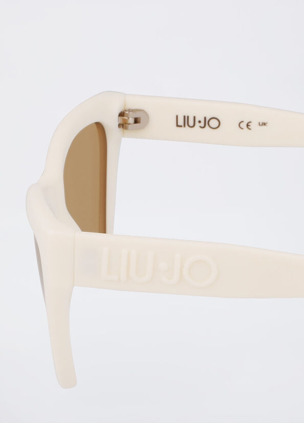 Liu Jo Occhiali da sole bianchi cat-eye Offerta migliore