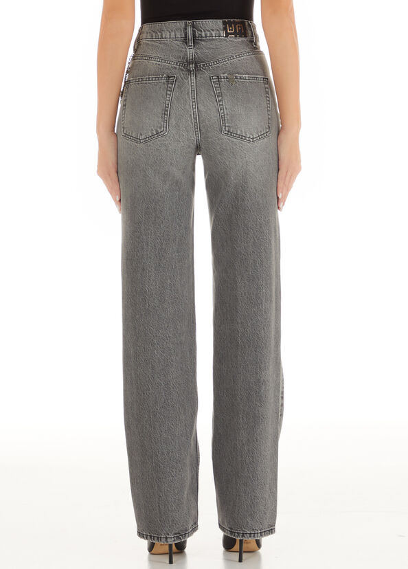 Liu Jo Jeans straight con charms Fino al 50% di sconto